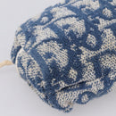 Christian Dior Trotter Canvas Hand Bag pile Blue Auth 205261-16