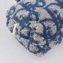 Christian Dior Trotter Canvas Hand Bag pile Blue Auth 205261-18