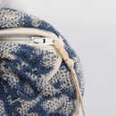 Christian Dior Trotter Canvas Hand Bag pile Blue Auth 205261-10