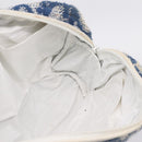 Christian Dior Trotter Canvas Hand Bag pile Blue Auth 205261-20