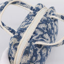 Christian Dior Trotter Canvas Hand Bag pile Blue Auth 205261-6