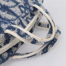 Christian Dior Trotter Canvas Hand Bag pile Blue Auth 205261-7