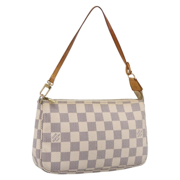 LOUIS VUITTON Damier Azur Pochette Accessoires Pouch N41207 LV Auth 205262A