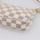LOUIS VUITTON Damier Azur Pochette Accessoires Pouch N41207 LV Auth 205262A-14