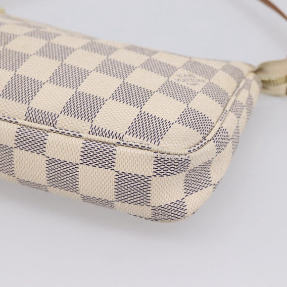 LOUIS VUITTON Damier Azur Pochette Accessoires Pouch N41207 LV Auth 205262A