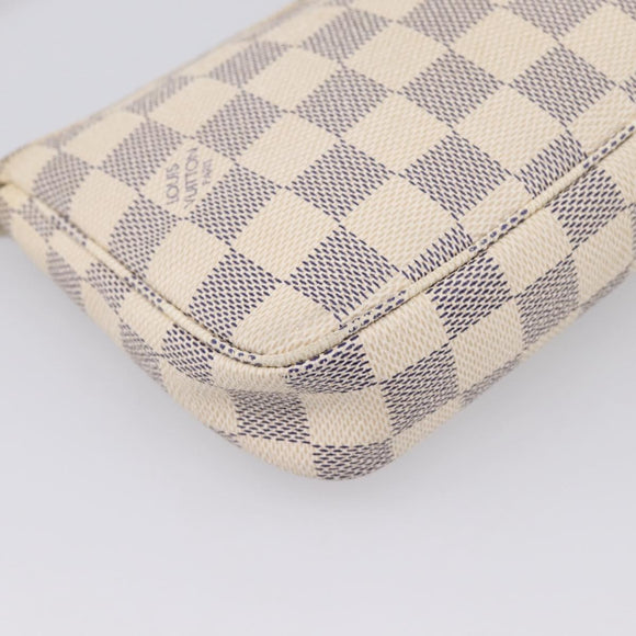 LOUIS VUITTON Damier Azur Pochette Accessoires Pouch N41207 LV Auth 205262A