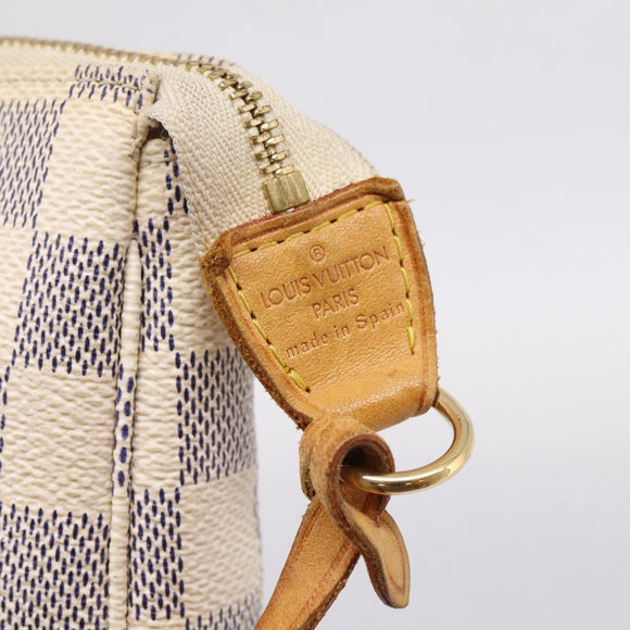 LOUIS VUITTON Damier Azur Pochette Accessoires Pouch N41207 LV Auth 205262A