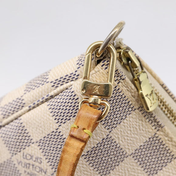 LOUIS VUITTON Damier Azur Pochette Accessoires Pouch N41207 LV Auth 205262A