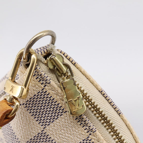 LOUIS VUITTON Damier Azur Pochette Accessoires Pouch N41207 LV Auth 205262A