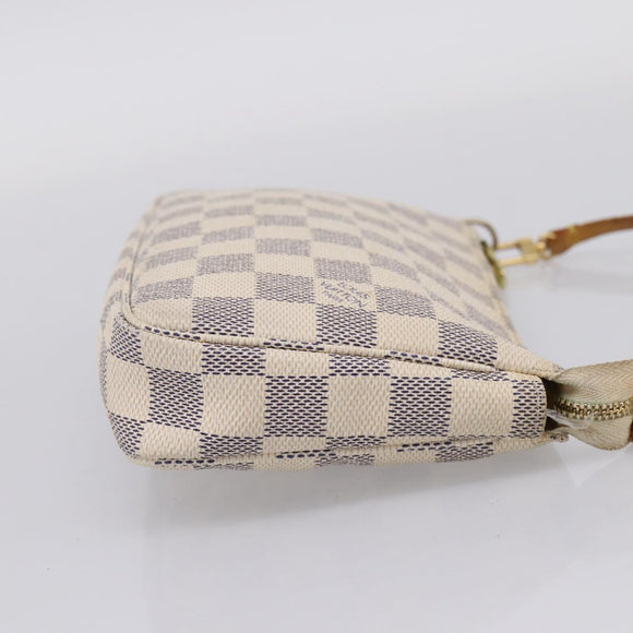 LOUIS VUITTON Damier Azur Pochette Accessoires Pouch N41207 LV Auth 205262A