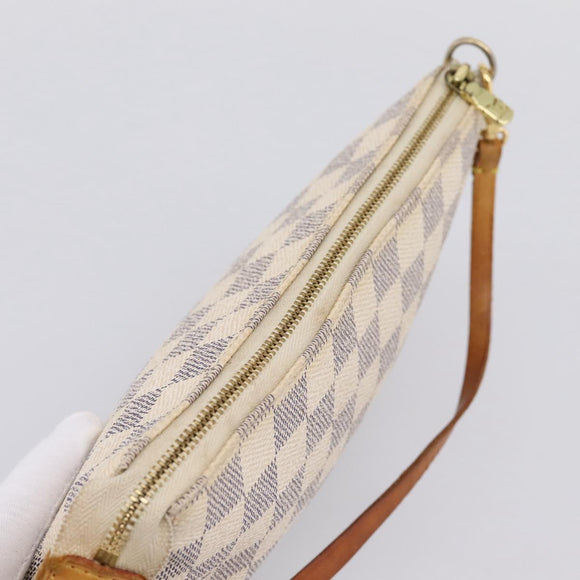 LOUIS VUITTON Damier Azur Pochette Accessoires Pouch N41207 LV Auth 205262A