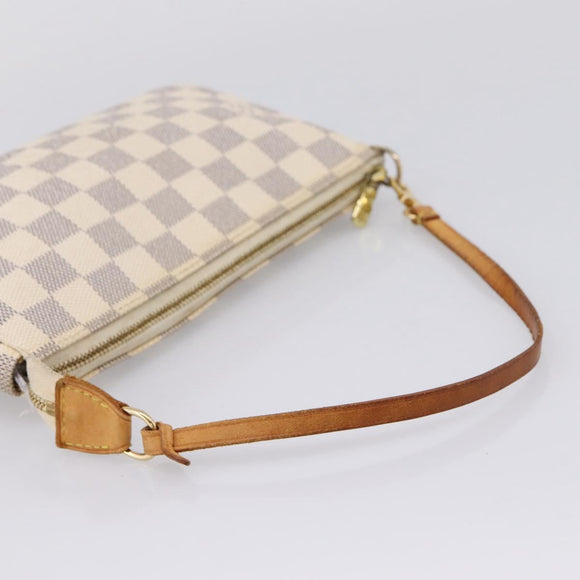 LOUIS VUITTON Damier Azur Pochette Accessoires Pouch N41207 LV Auth 205262A