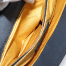 VERSACE Shoulder Bag Nylon Leather Black Gold Auth 205264-22