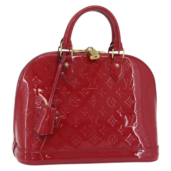 LOUIS VUITTON Monogram Vernis Alma PM Bag Rose Andian M91770 LV Auth 205266V
