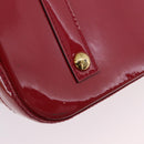 LOUIS VUITTON Monogram Vernis Alma PM Bag Rose Andian M91770 LV Auth 205266V-6