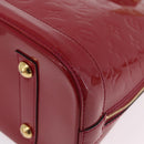 LOUIS VUITTON Monogram Vernis Alma PM Bag Rose Andian M91770 LV Auth 205266V-17