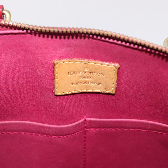 LOUIS VUITTON Monogram Vernis Alma PM Bag Rose Andian M91770 LV Auth 205266V