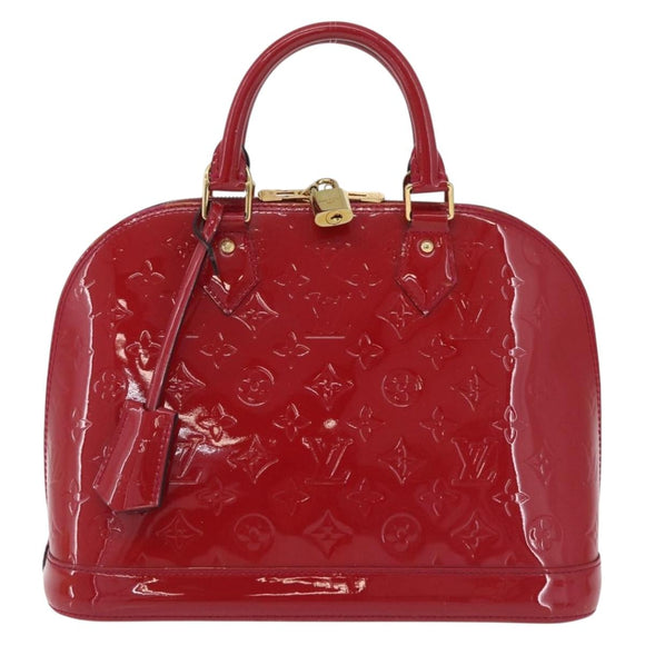 LOUIS VUITTON Monogram Vernis Alma PM Bag Rose Andian M91770 LV Auth 205266V