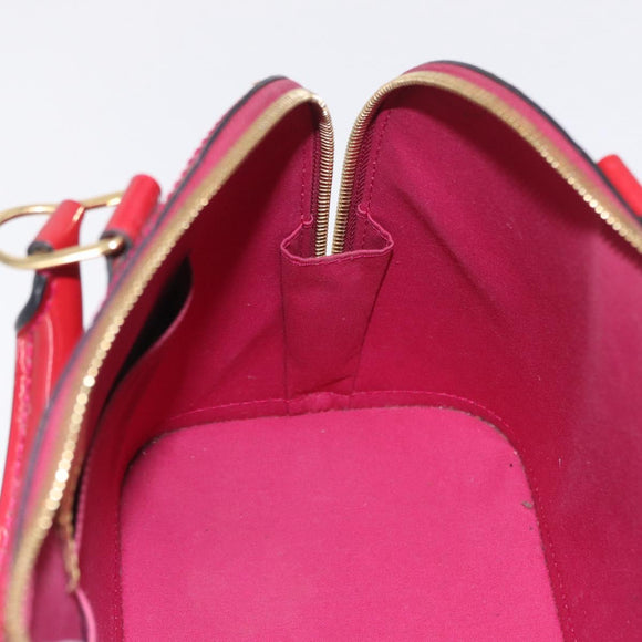 LOUIS VUITTON Monogram Vernis Alma PM Bag Rose Andian M91770 LV Auth 205266V