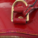 LOUIS VUITTON Monogram Vernis Alma PM Bag Rose Andian M91770 LV Auth 205266V-9