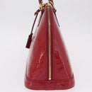 LOUIS VUITTON Monogram Vernis Alma PM Bag Rose Andian M91770 LV Auth 205266V-3