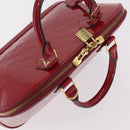 LOUIS VUITTON Monogram Vernis Alma PM Bag Rose Andian M91770 LV Auth 205266V-14