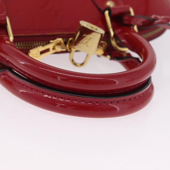 LOUIS VUITTON Monogram Vernis Alma PM Bag Rose Andian M91770 LV Auth 205266V