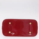 LOUIS VUITTON Monogram Vernis Alma PM Bag Rose Andian M91770 LV Auth 205266V-5