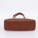 Salvatore Ferragamo Vala Tote Bag Leather Brown Gold Auth 205268-5
