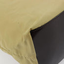 FENDI Tote Bag Nylon Beige Silver Auth 205270-17