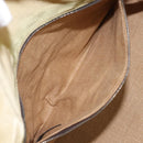 FENDI Tote Bag Nylon Beige Silver Auth 205270-23