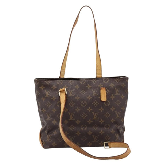 LOUIS VUITTON Monogram Cabas Piano Tote Bag M51148 LV Auth 205279