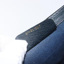 GUCCI GG Supreme Sherry Line Bag PVC Leather Navy Gold 89 01 007 Auth 205280-12
