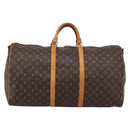 LOUIS VUITTON Monogram Keepall Bandouliere 60 Boston Bag M41412 LV Auth 205282-2