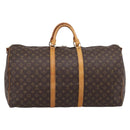 LOUIS VUITTON Monogram Keepall Bandouliere 60 Boston Bag M41412 LV Auth 205282-3