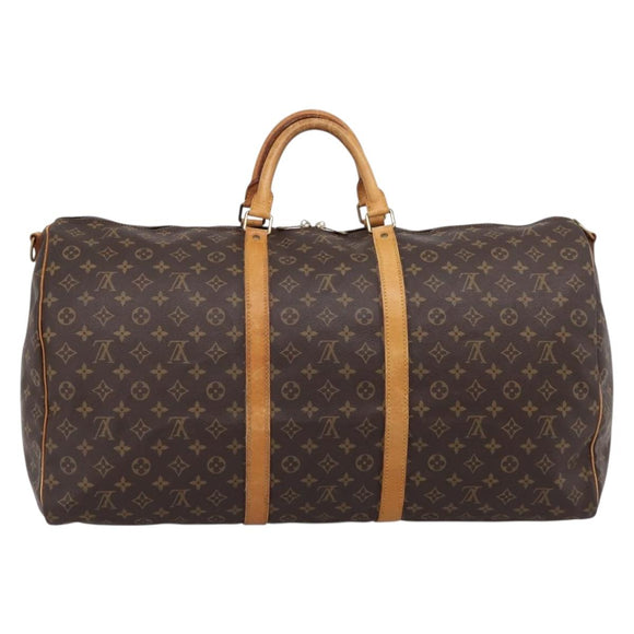 LOUIS VUITTON Monogram Keepall Bandouliere 60 Boston Bag M41412 LV Auth 205282