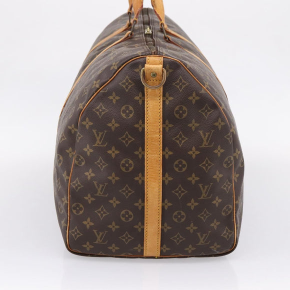 LOUIS VUITTON Monogram Keepall Bandouliere 60 Boston Bag M41412 LV Auth 205282