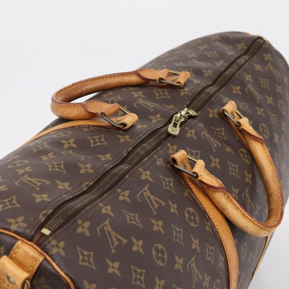 LOUIS VUITTON Monogram Keepall Bandouliere 60 Boston Bag M41412 LV Auth 205282