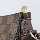 LOUIS VUITTON Damier Ebene Trousse Makeup Pouch N51982 LV Auth 205283A-20