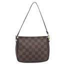 LOUIS VUITTON Damier Ebene Trousse Makeup Pouch N51982 LV Auth 205283A-13