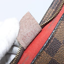 LOUIS VUITTON Damier Ebene Trousse Makeup Pouch N51982 LV Auth 205283A-12