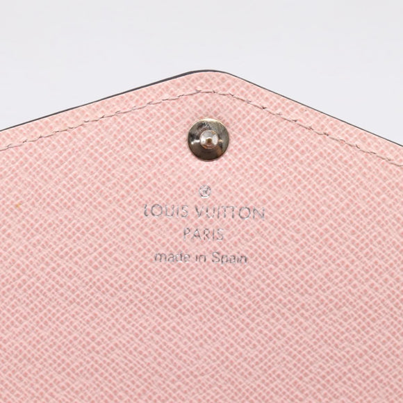 LOUIS VUITTON Epi Portefeuille Sarah Wallet Rose valerine M61216 LV Auth 205284V