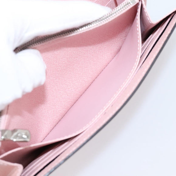 LOUIS VUITTON Epi Portefeuille Sarah Wallet Rose valerine M61216 LV Auth 205284V