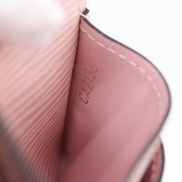 LOUIS VUITTON Epi Portefeuille Sarah Wallet Rose valerine M61216 LV Auth 205284V