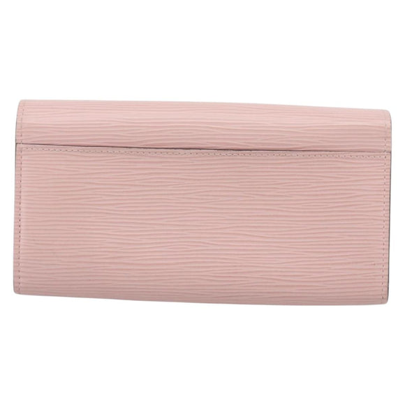 LOUIS VUITTON Epi Portefeuille Sarah Wallet Rose valerine M61216 LV Auth 205284V