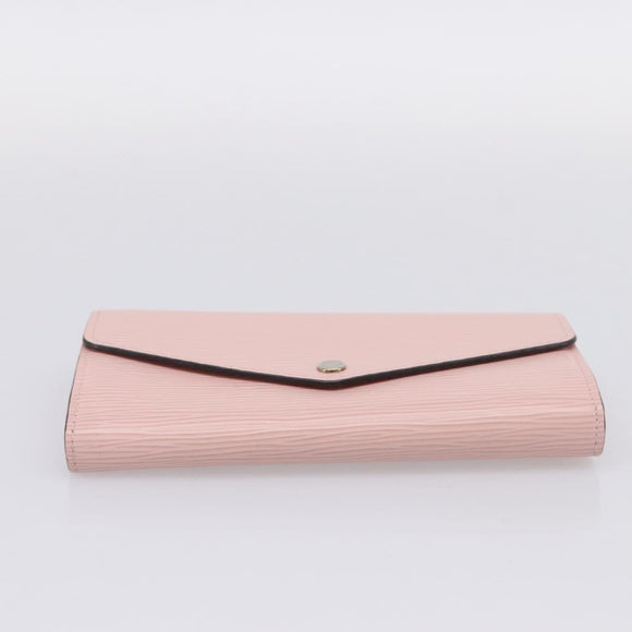 LOUIS VUITTON Epi Portefeuille Sarah Wallet Rose valerine M61216 LV Auth 205284V