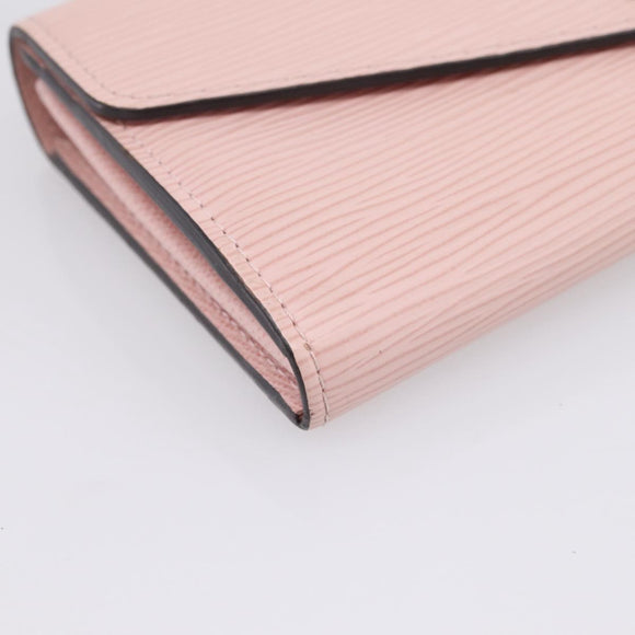 LOUIS VUITTON Epi Portefeuille Sarah Wallet Rose valerine M61216 LV Auth 205284V