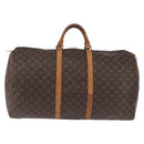 LOUIS VUITTON Monogram Keepall 60 Boston Bag M41422 LV Auth 205285-2