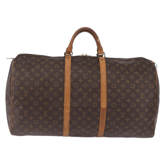 LOUIS VUITTON Monogram Keepall 60 Boston Bag M41422 LV Auth 205285