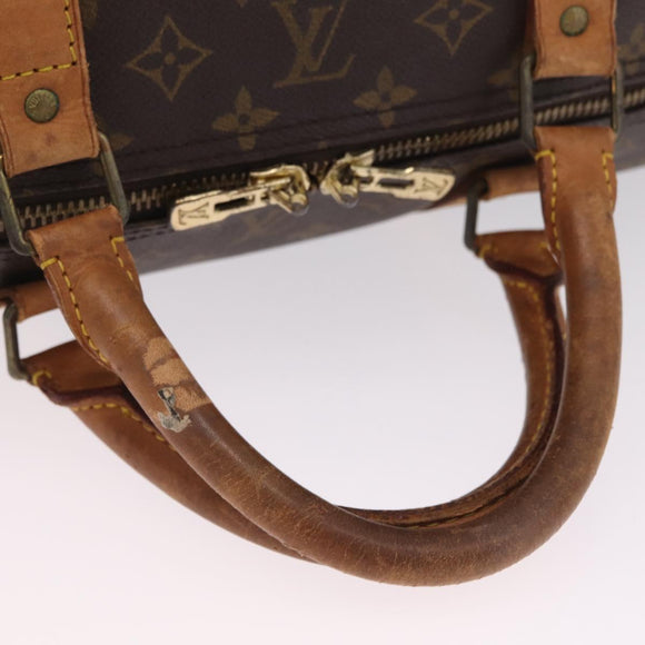 LOUIS VUITTON Monogram Keepall 60 Boston Bag M41422 LV Auth 205285